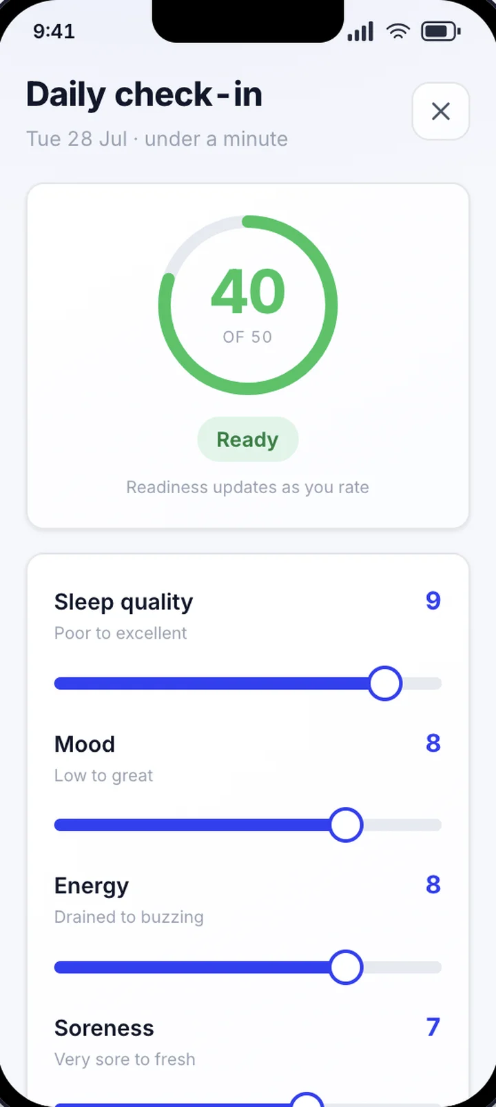 CDHQ app screen