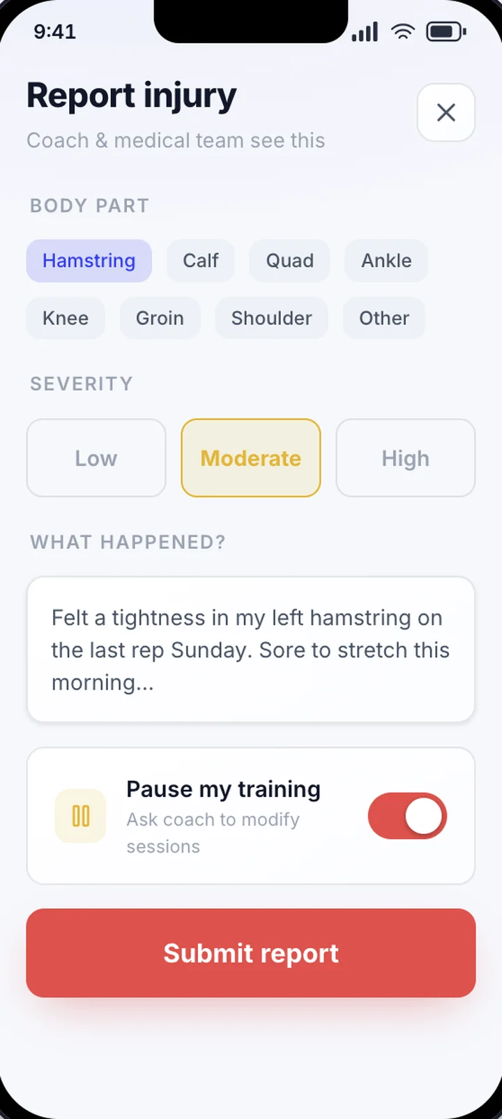 CDHQ app screen